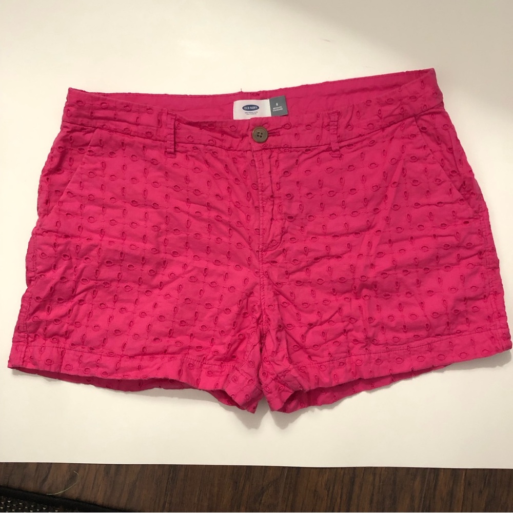 Pink eyelet Old Navy size 8 shorts